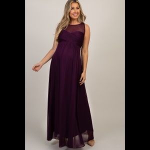 PinkBlush Plum Evening Dress